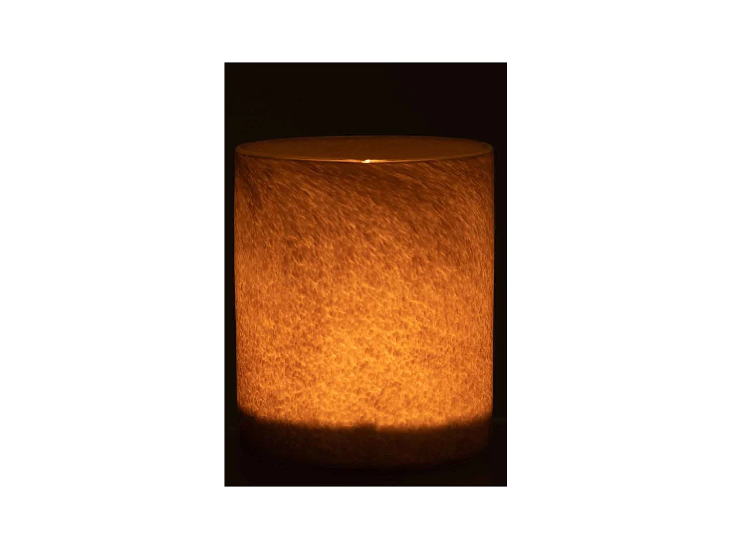 Portavelas de vidrio marrón 15x15x17 cm