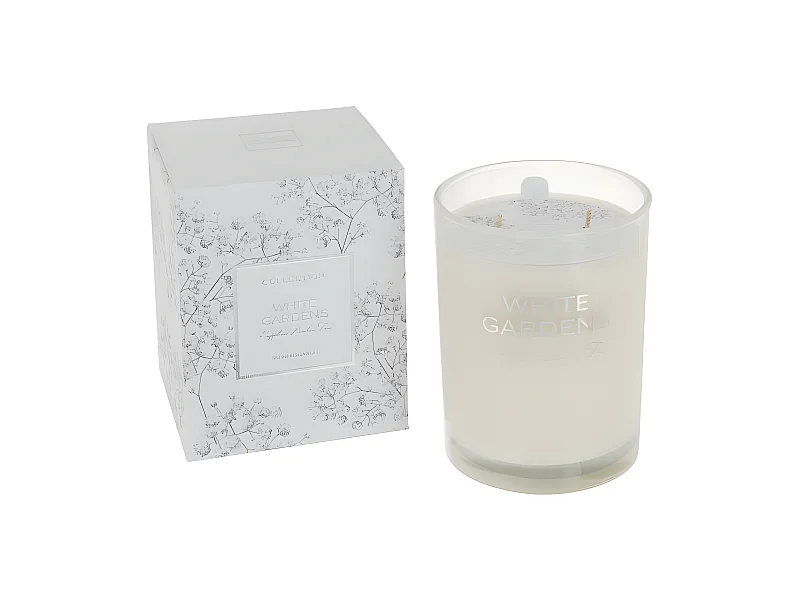 Vela perfumada blanca 70H 10*10*12.5 cm