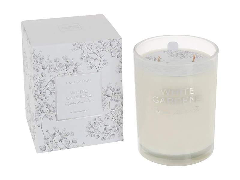 Vela perfumada blanca 70H 10*10*12.5 cm