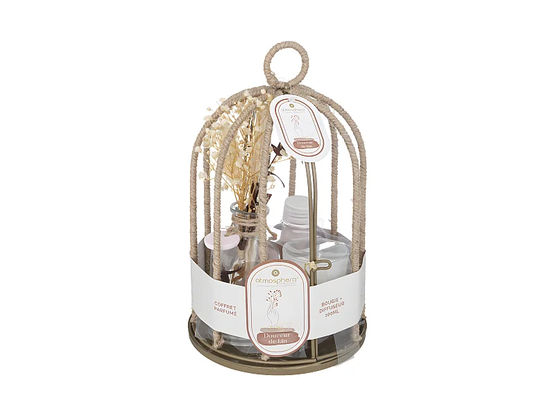 Coffret de Fragrances "Paola" 24cm Fleur de Lin