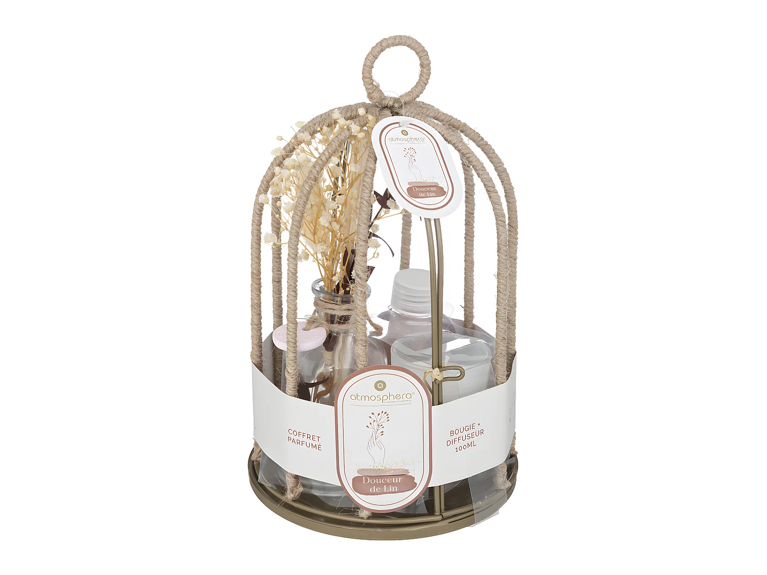 Coffret de Fragrances "Paola" 24cm Fleur de Lin