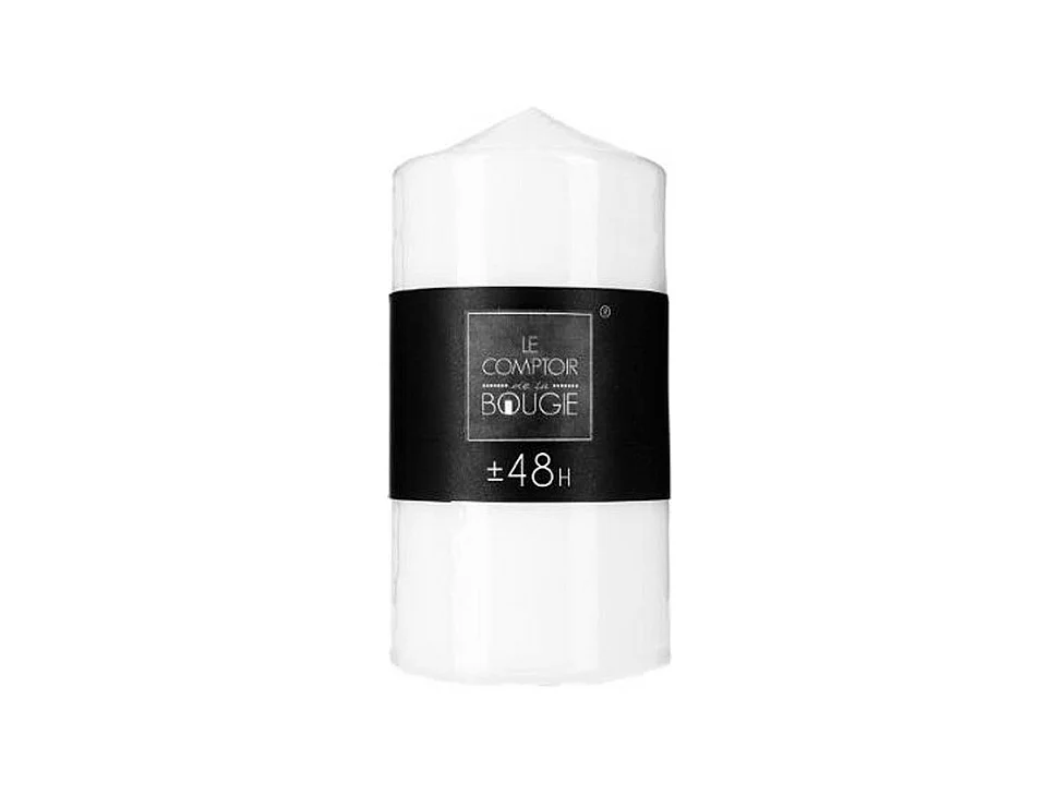 Bougie Ronde "Hugo" 14cm Blanc