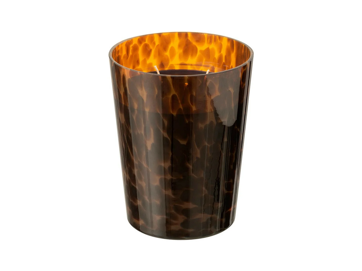 Vela perfumada de 68 horas en tarro de vidrio marrón de 12.5x12.5x15 cm