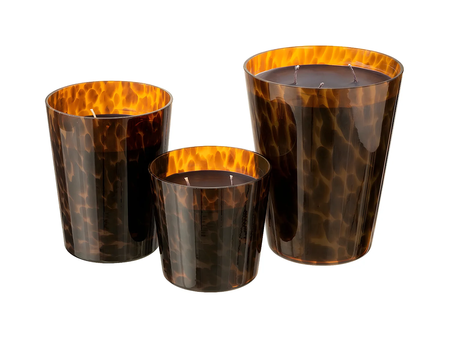 Vela perfumada de 68 horas en tarro de vidrio marrón de 12.5x12.5x15 cm