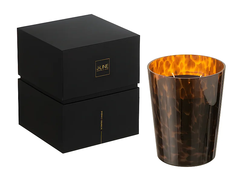 Bougie Parfumée "Noa" 16cm Bois de Santal Marron