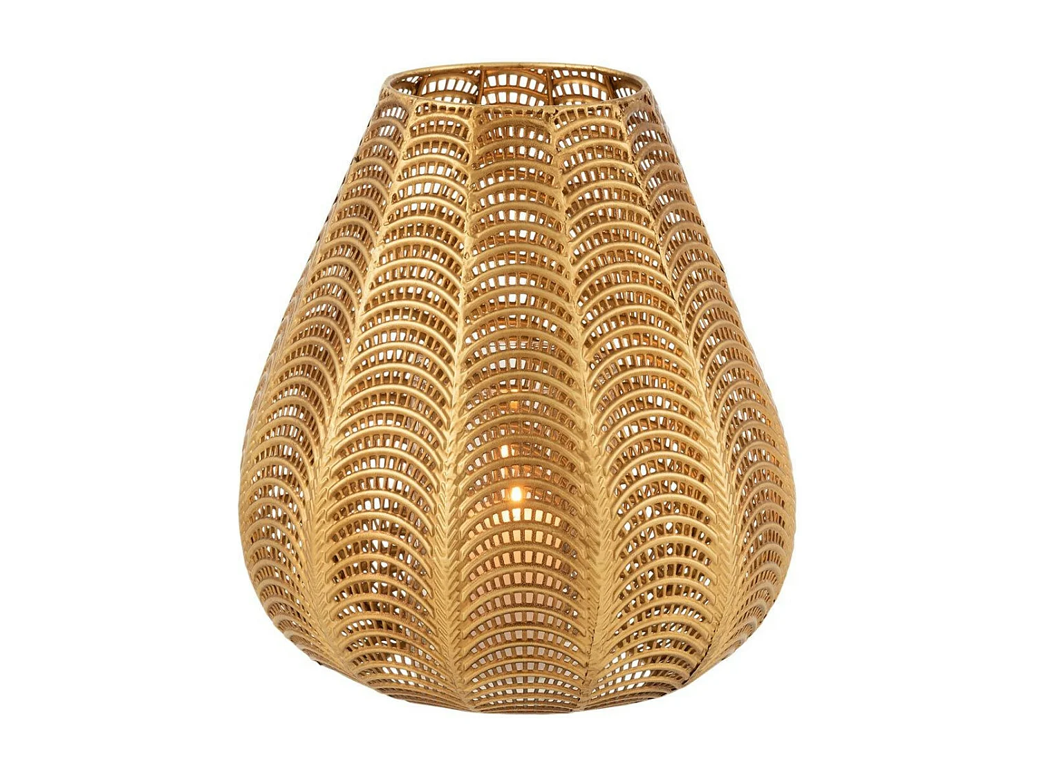 Bougeoir Design en Métal "Gala" 25cm Or