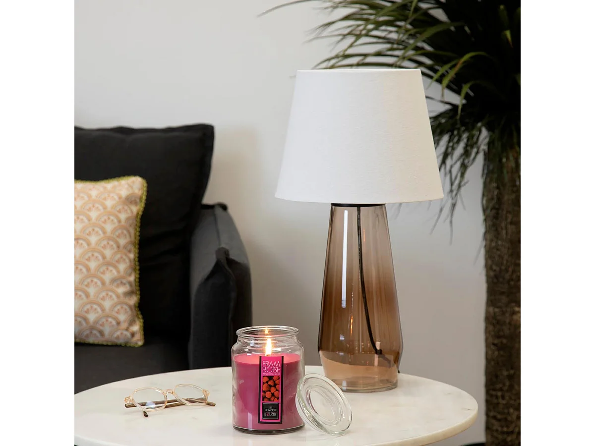 Bougie Parfumée en Verre "Couvercle" 510g Framboise
