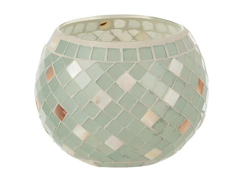 Photophore en Verre Design "Miosai" 15cm Gris