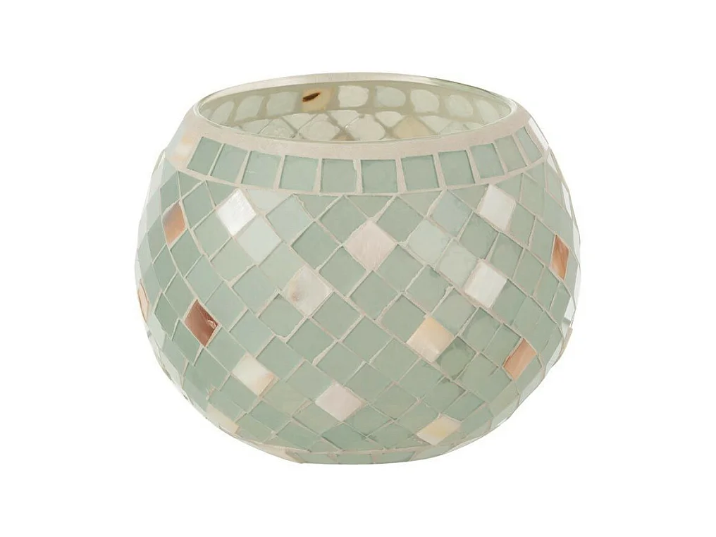Photophore en Verre Design "Miosai" 15cm Gris