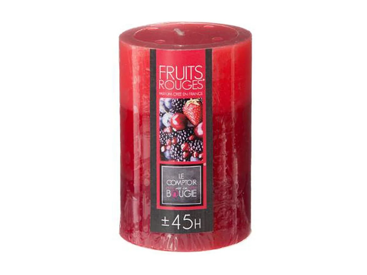 Bougie Parfumée Ronde "Trio" 310g Fruits Rouges