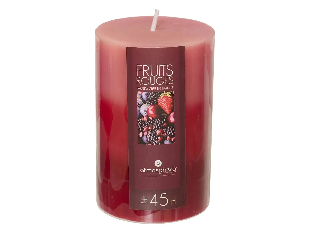 Bougie Parfumée Ronde "Trio" 310g Fruits Rouges