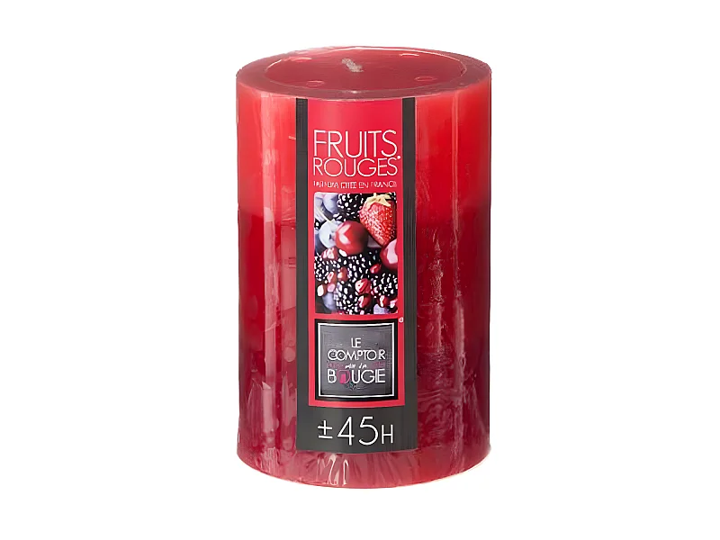 Bougie Parfumée Ronde "Trio" 310g Fruits Rouges