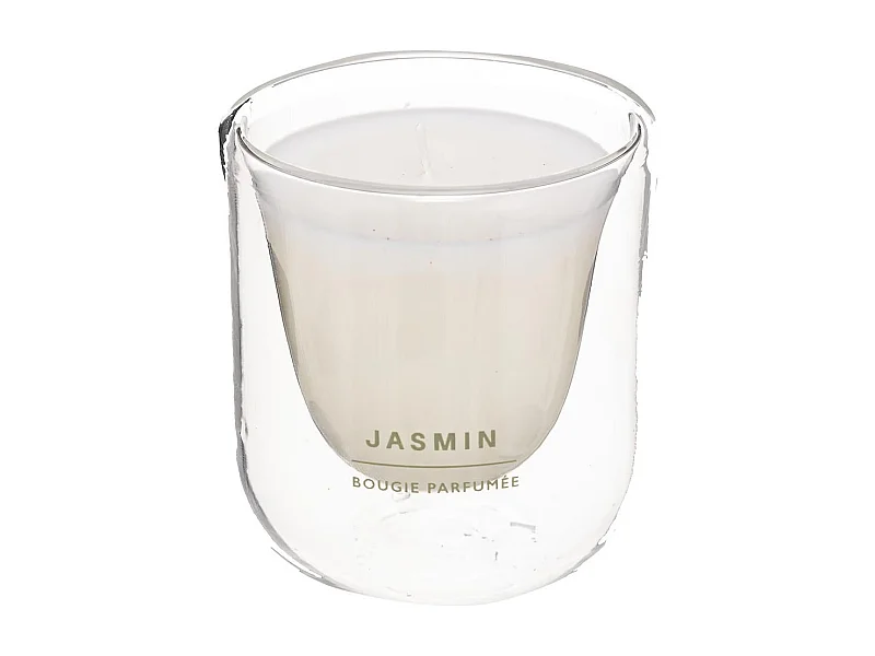 Bougie Parfumée en Verre "Ilan" 130g Jasmin