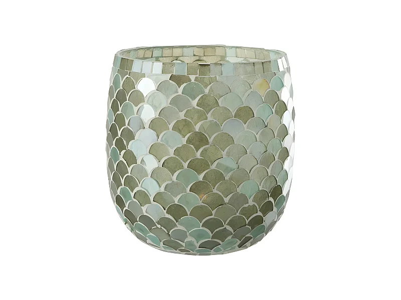 Portavelas de vidrio Azur 15.5x15.5x16 cm