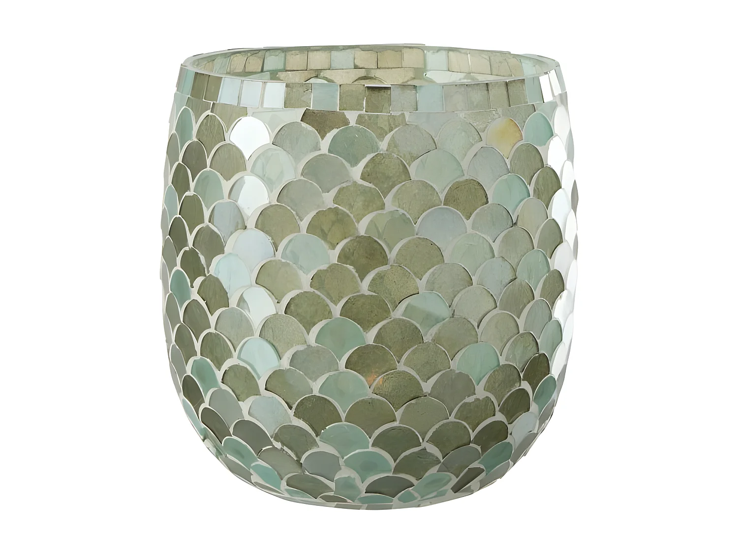 Portavelas de vidrio Azur 15.5x15.5x16 cm