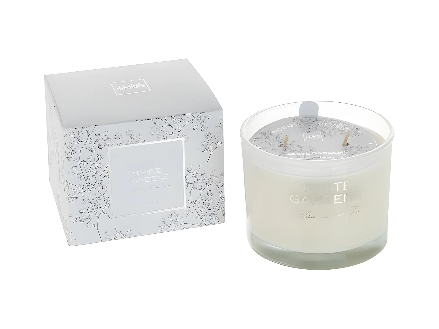 Vela perfumada blanca 30H 10*10*7.5 cm