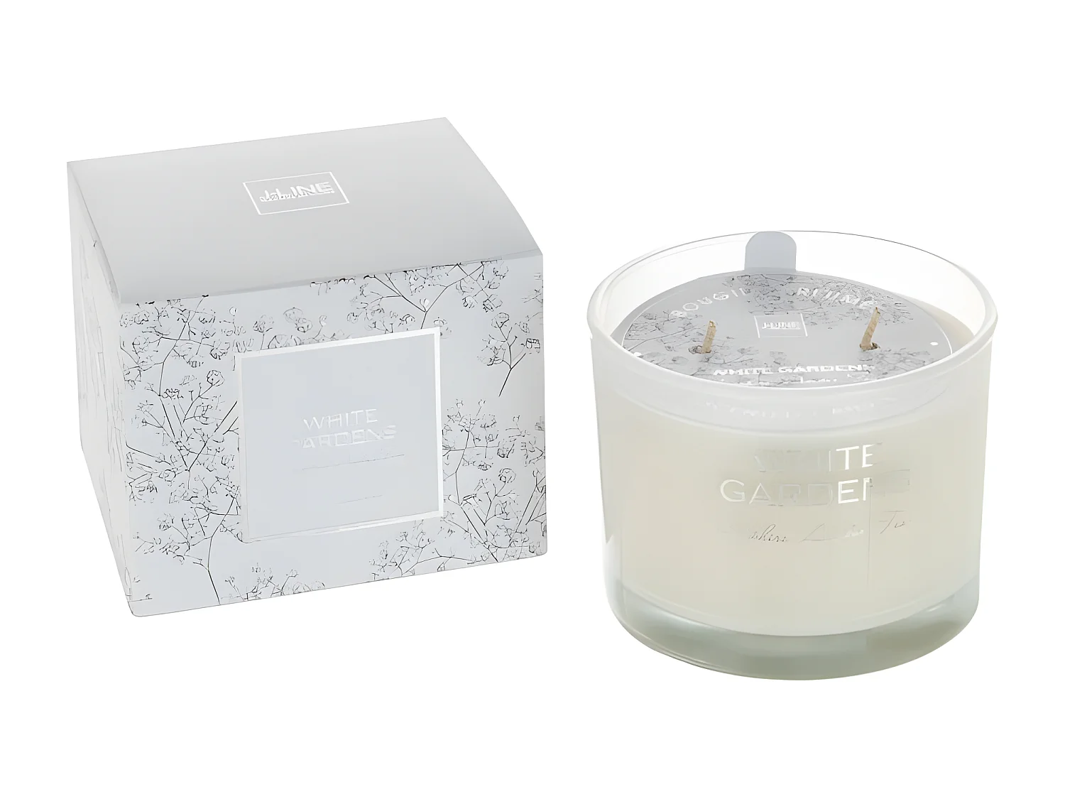 Bougie Parfumée "White Gardens" 10cm Sapphira Amber Tea