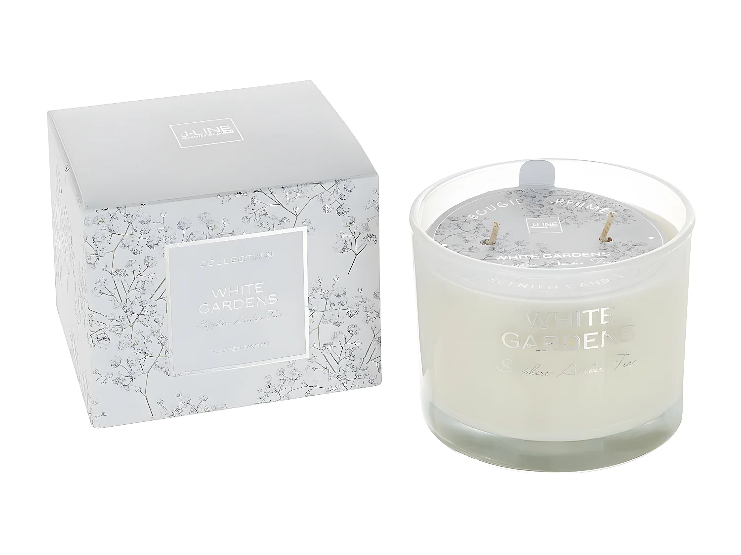 Bougie Parfumée "White Gardens" 10cm Sapphira Amber Tea