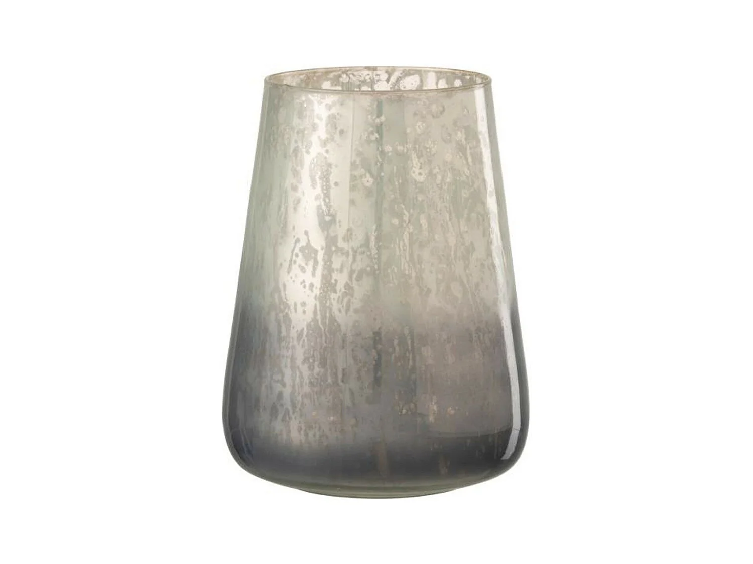 Photophore Design en Verre "Milky" 23cm Gris