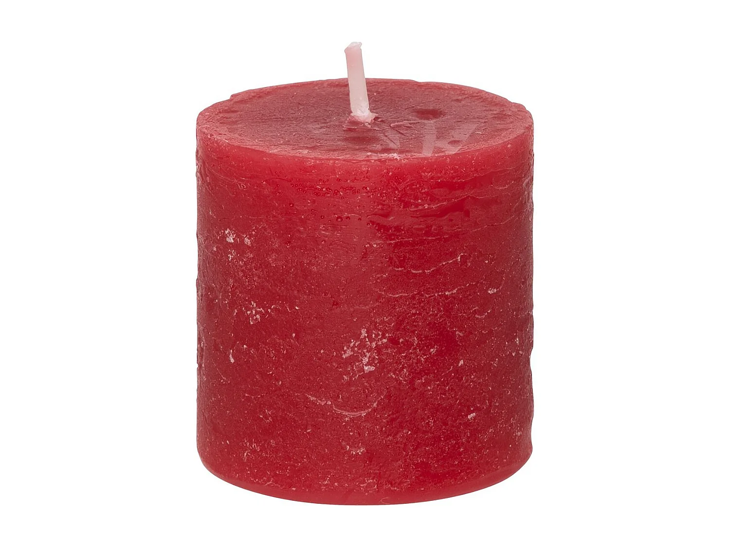 Lot de 4 Bougies Votives "Rustic" 4,5cm Rouge