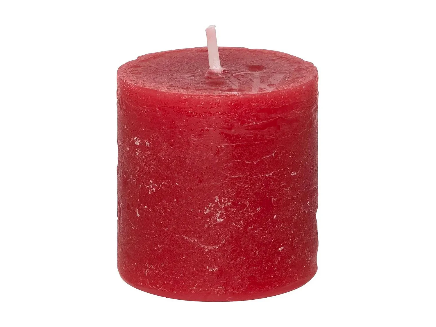 Lot de 4 Bougies Votives "Rustic" 4,5cm Rouge