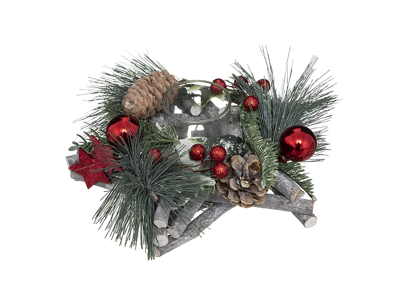 Photophore Centre de Table "Soir" 20cm Vert