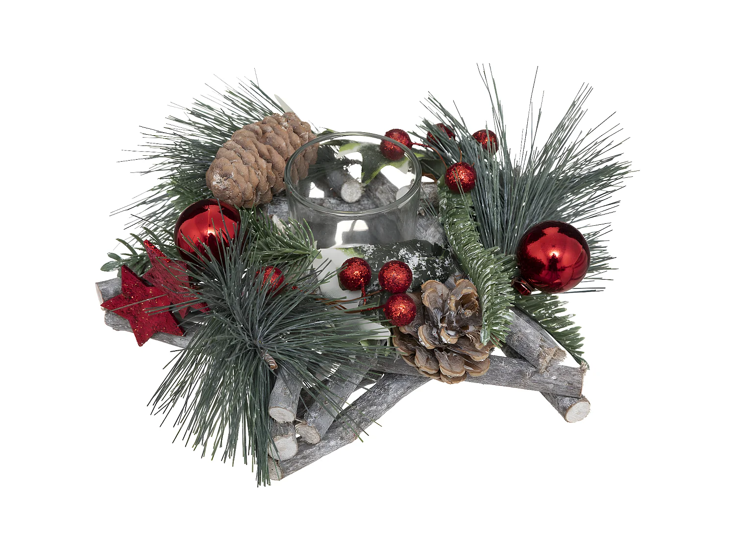 Photophore Centre de Table "Soir" 20cm Vert