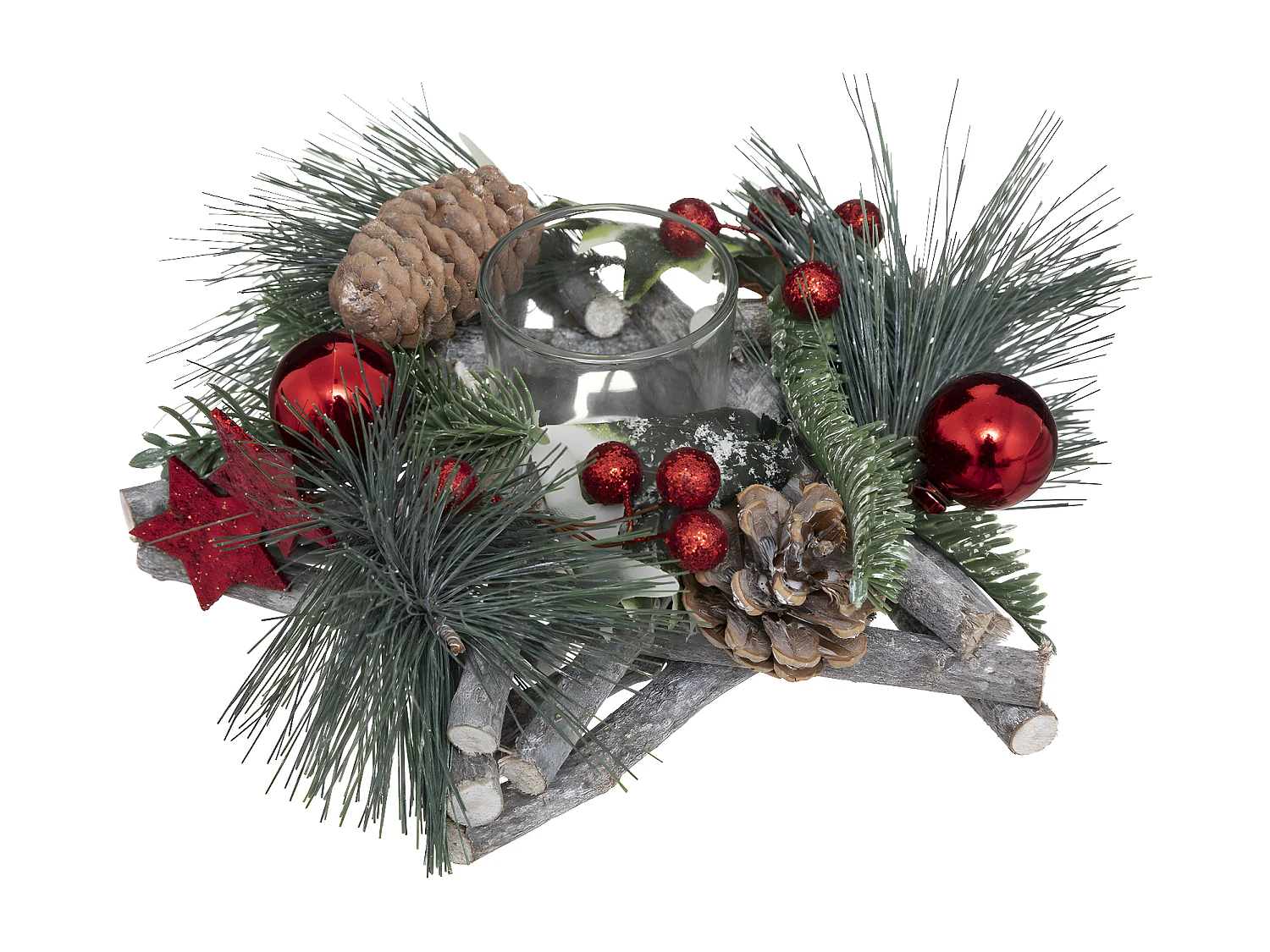 Photophore Centre de Table "Soir" 20cm Vert