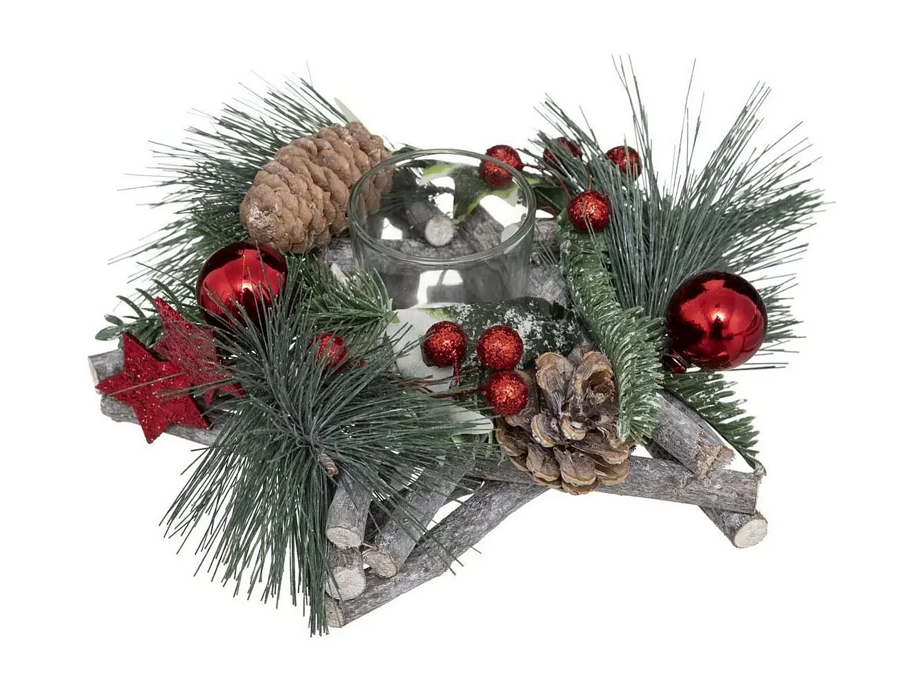 Photophore Centre de Table "Soir" 20cm Vert