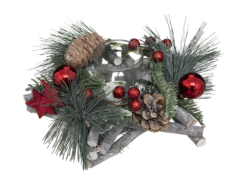 Photophore Centre de Table "Soir" 20cm Vert