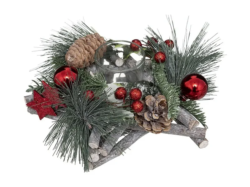 Photophore Centre de Table "Soir" 20cm Vert