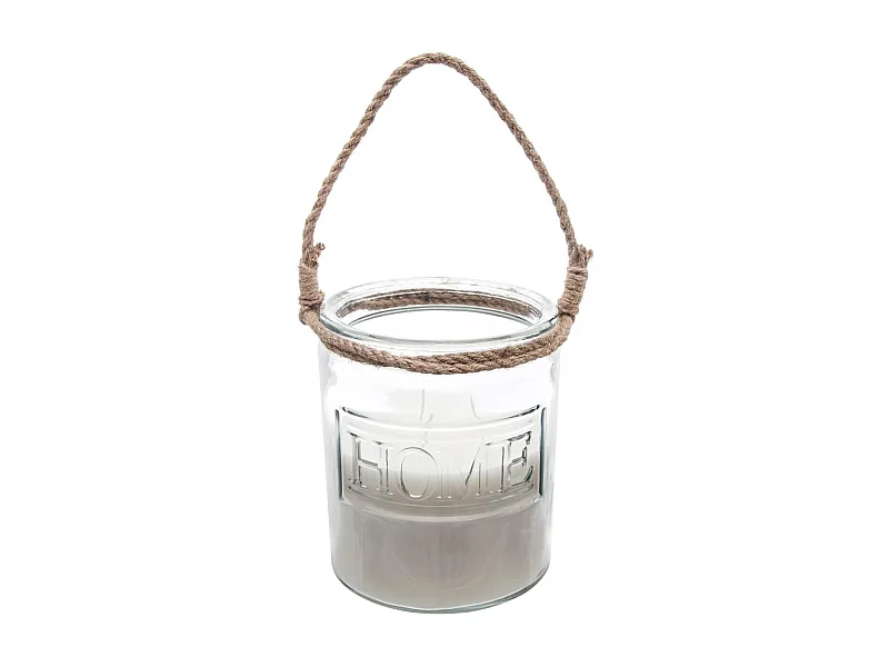 Bougie Parfumée avec Anse "Corde" 780g Vanille