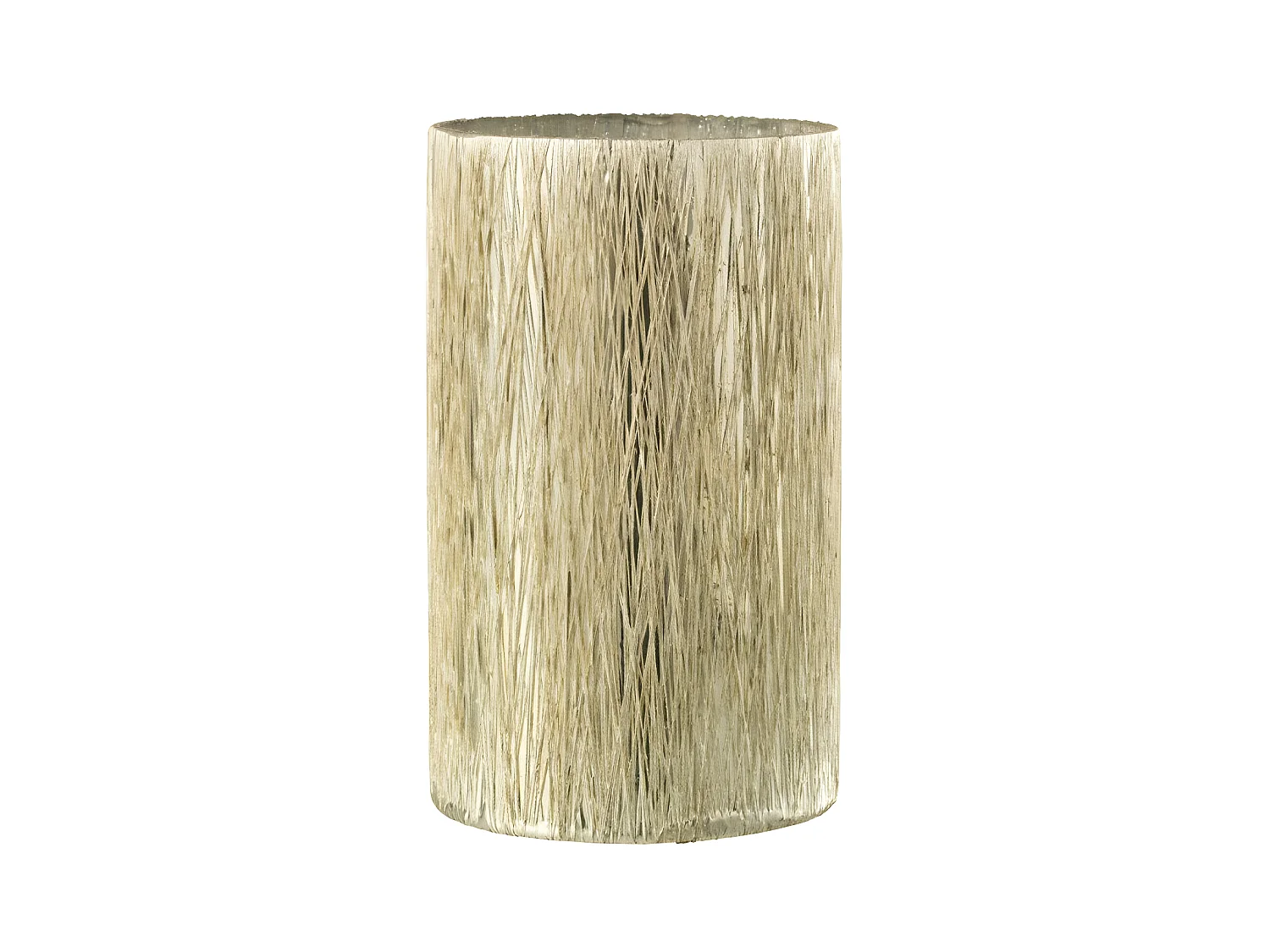 Photophore en Verre Design "Nelly" 20cm Argent