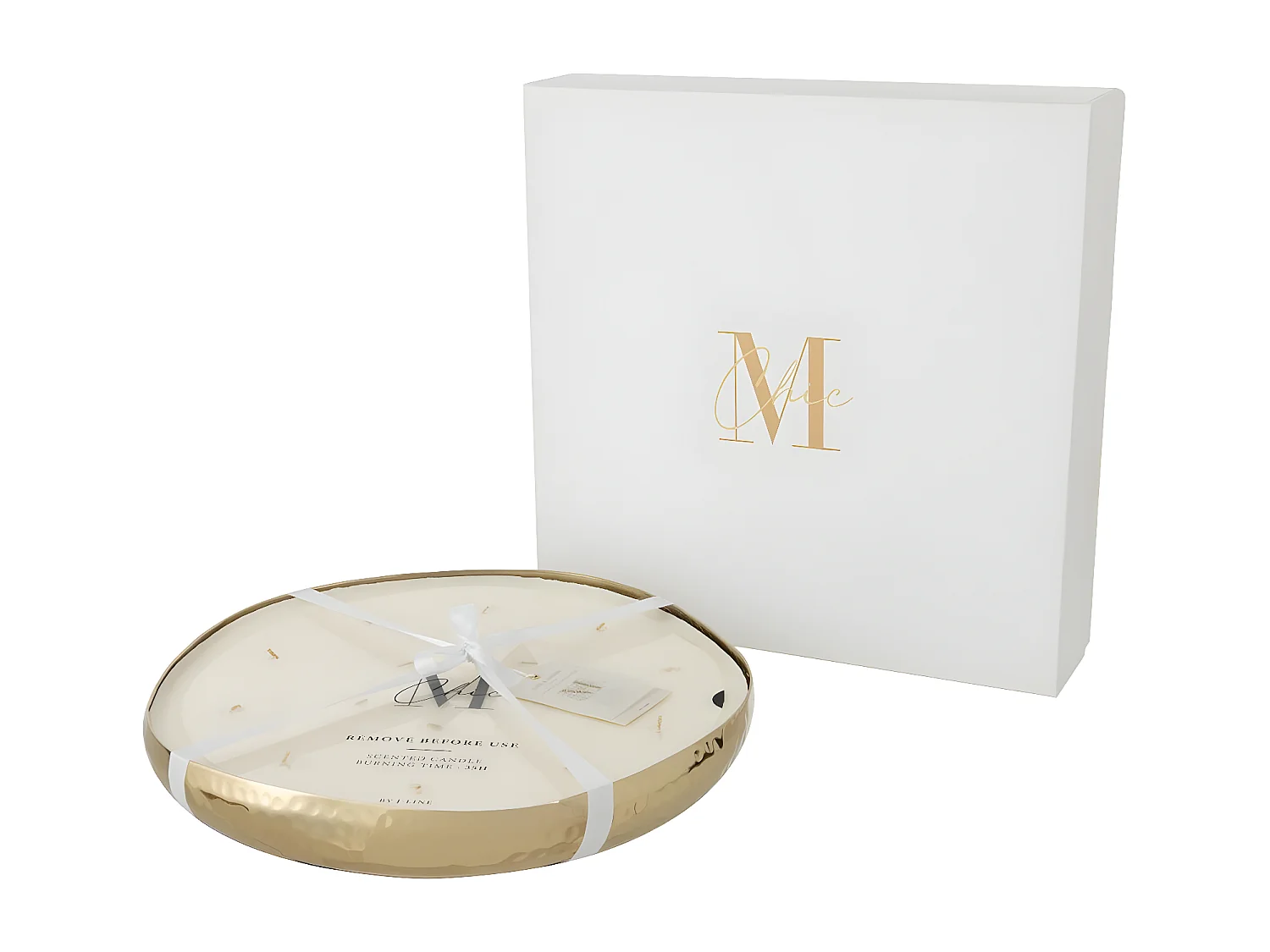 Bougie Parfumée Déco "Livia" 35cm Oud Amber