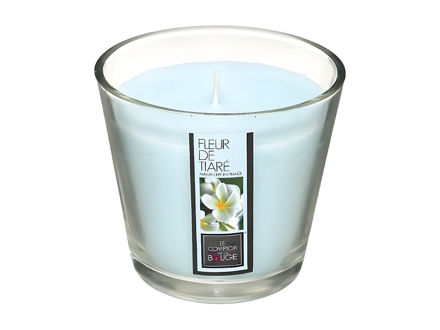 Bougie Parfumée en Verre "Nina" 190g Fleur de Tiaré