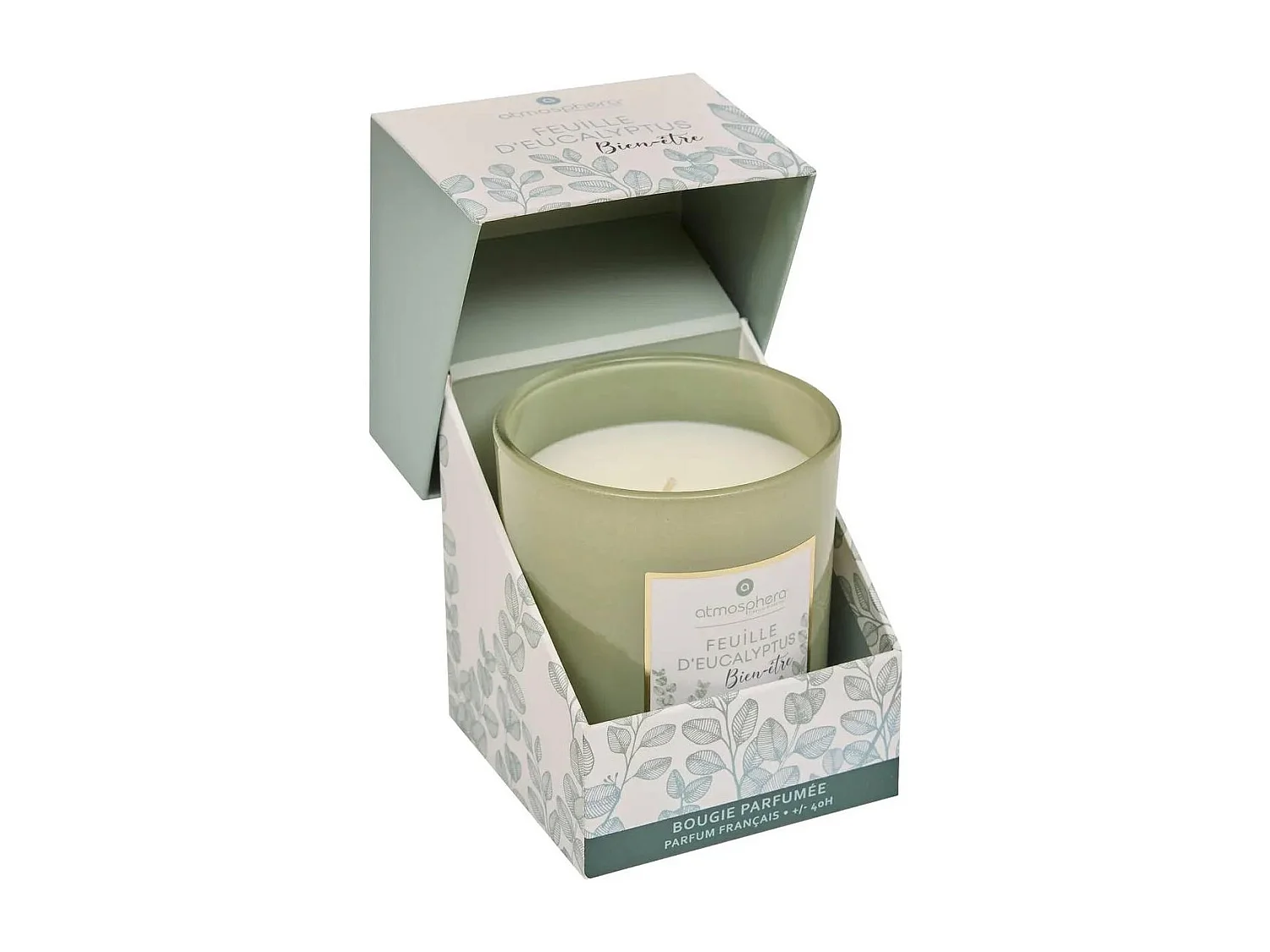 Bougie Parfumée "Mael" 190g Feuille d'Eucalyptus