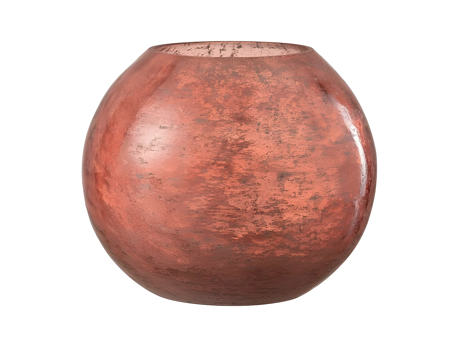 Photophore en Verre "Nuria" 19cm Terracotta