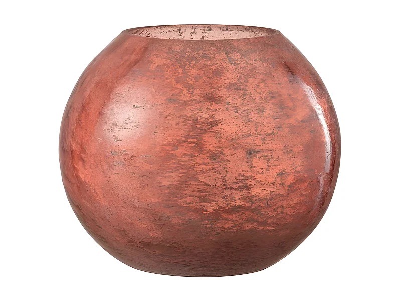 Photophore en Verre "Nuria" 19cm Terracotta