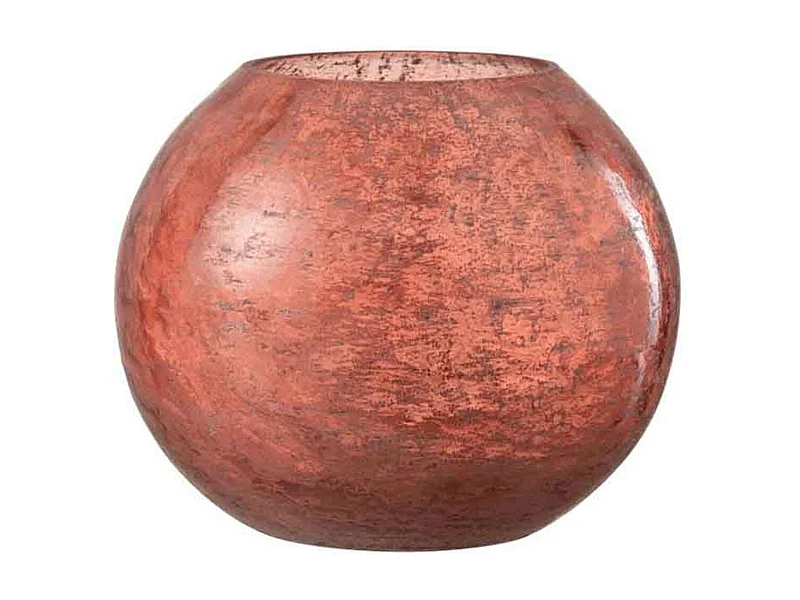 Photophore en Verre "Nuria" 19cm Terracotta