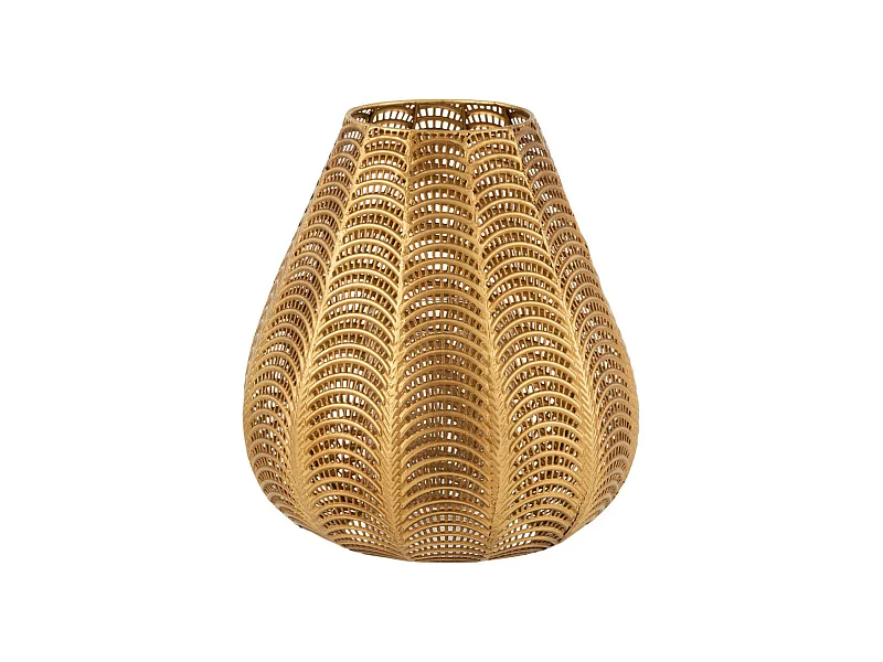 Bougeoir Design en Métal "Gala" 31cm Or