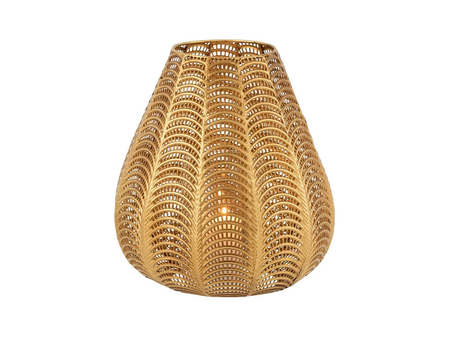 Bougeoir Design en Métal "Gala" 31cm Or