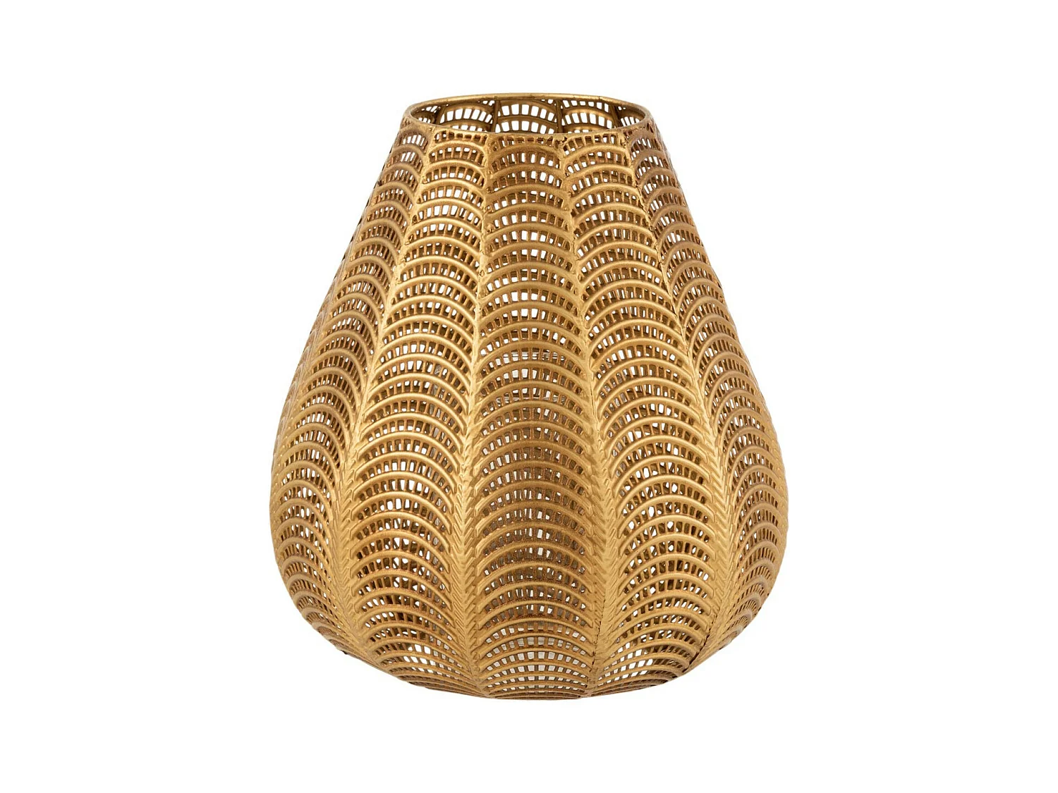 Bougeoir Design en Métal "Gala" 31cm Or