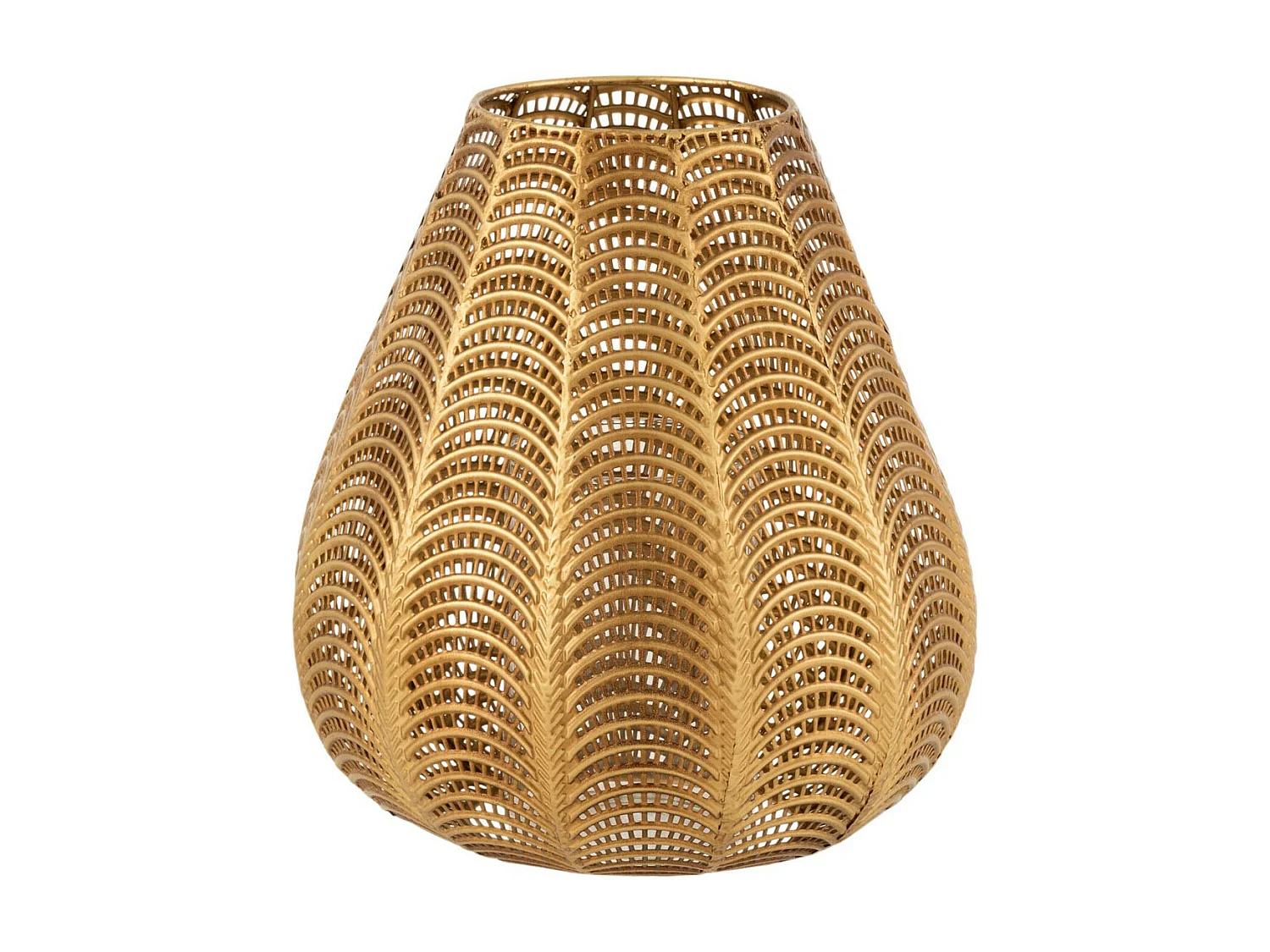 Bougeoir Design en Métal "Gala" 31cm Or