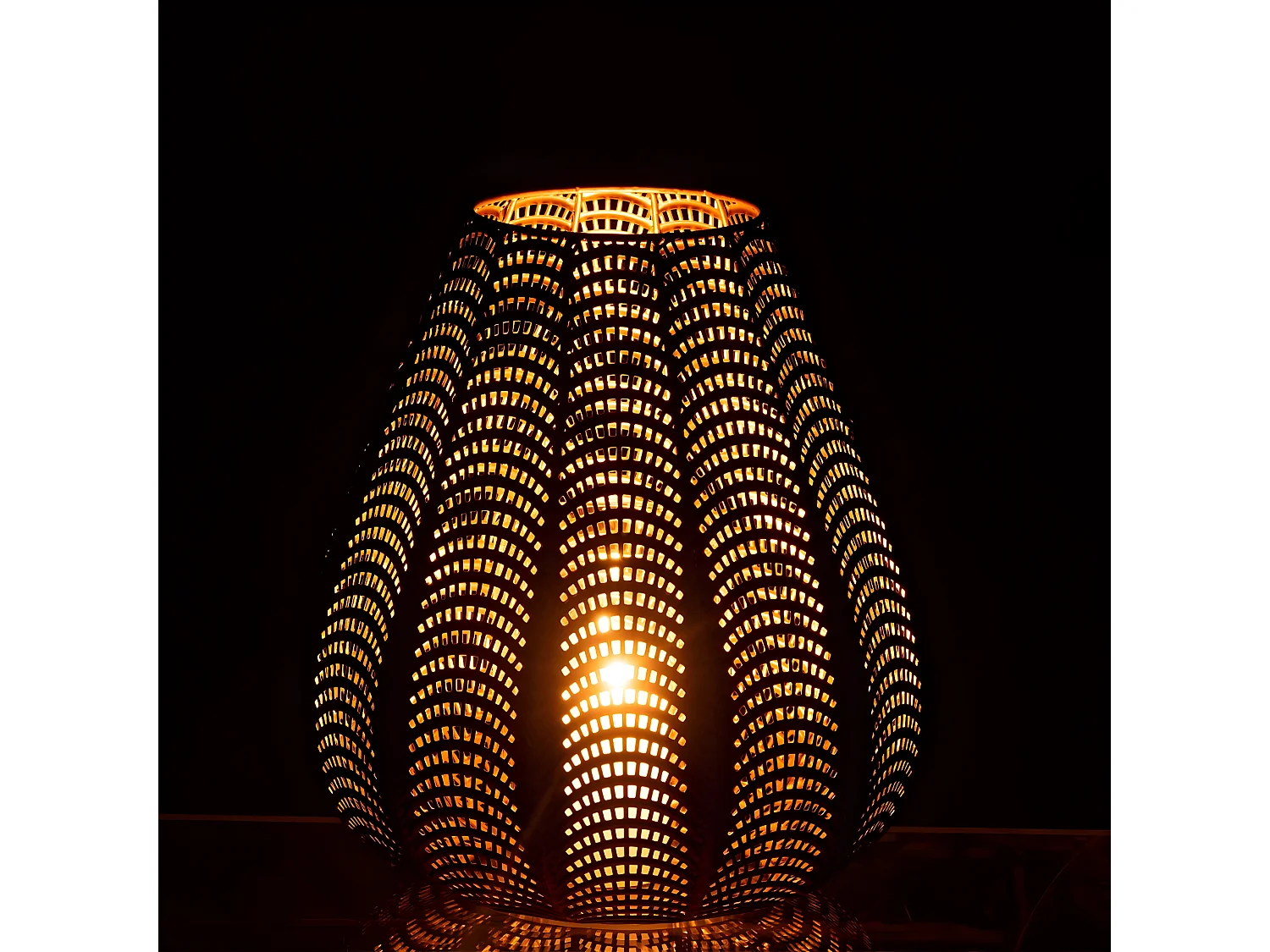 Bougeoir Design en Métal "Gala" 31cm Or