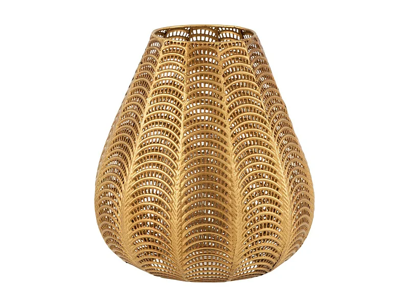 Bougeoir Design en Métal "Gala" 31cm Or