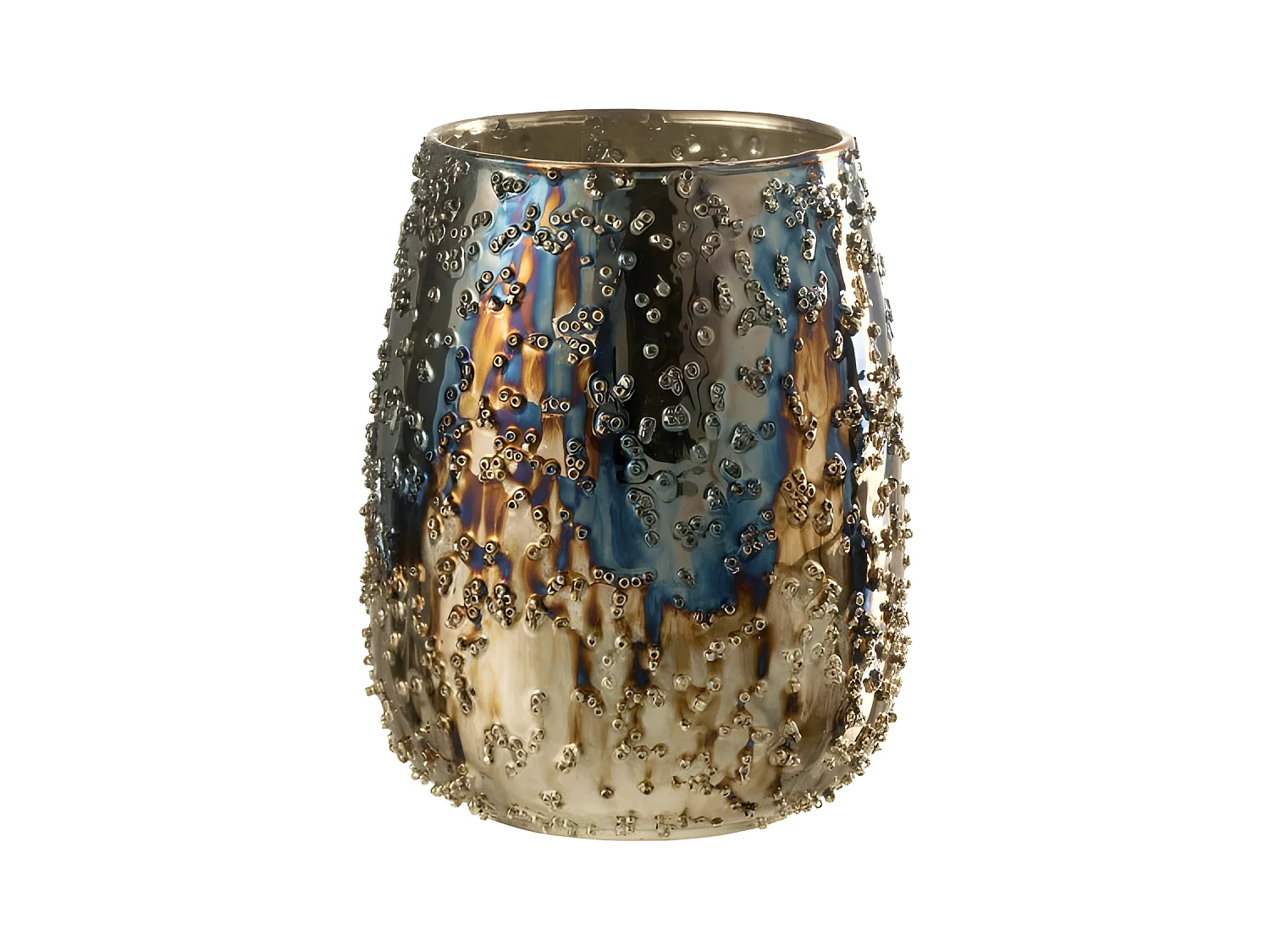 Photophore Design en Verre "Lise" 16cm Marron