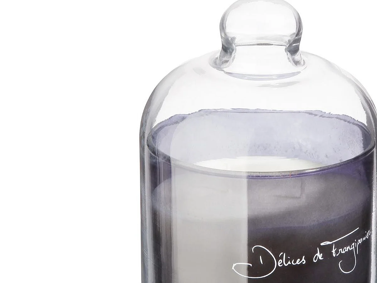 Bougie Parfumée sous Cloche "Loyd" 650g Délices Frangipanier