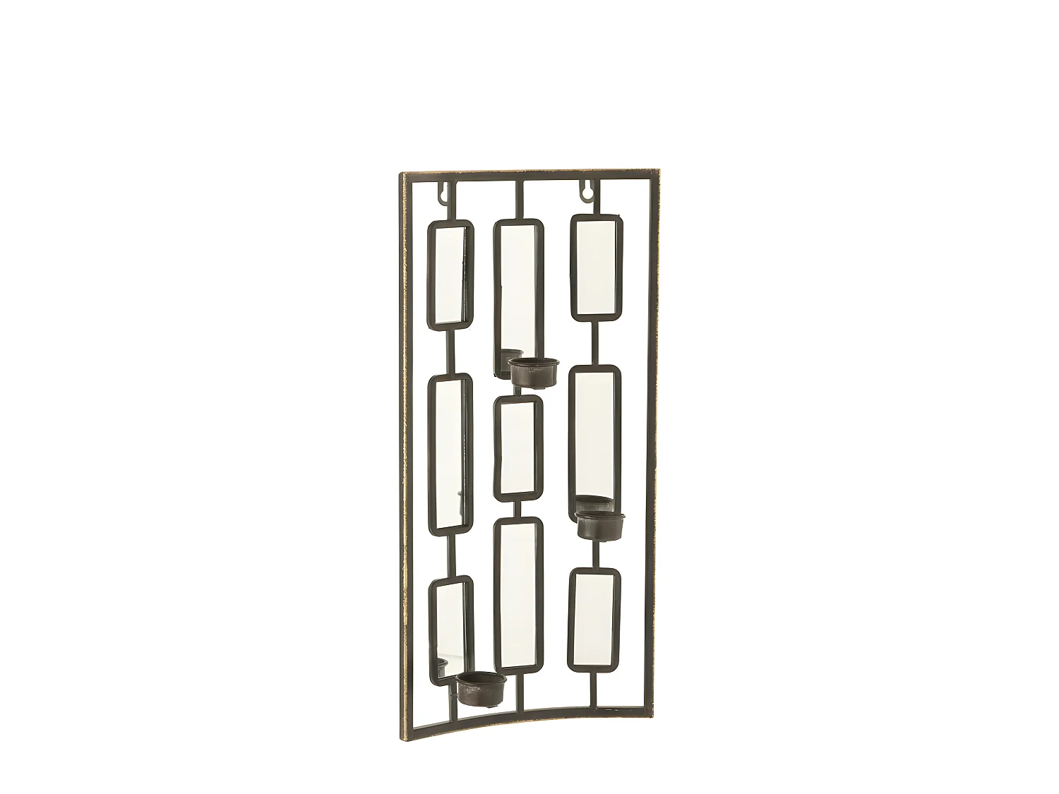 Photophore avec Miroirs "Comenza" 52cm Gris