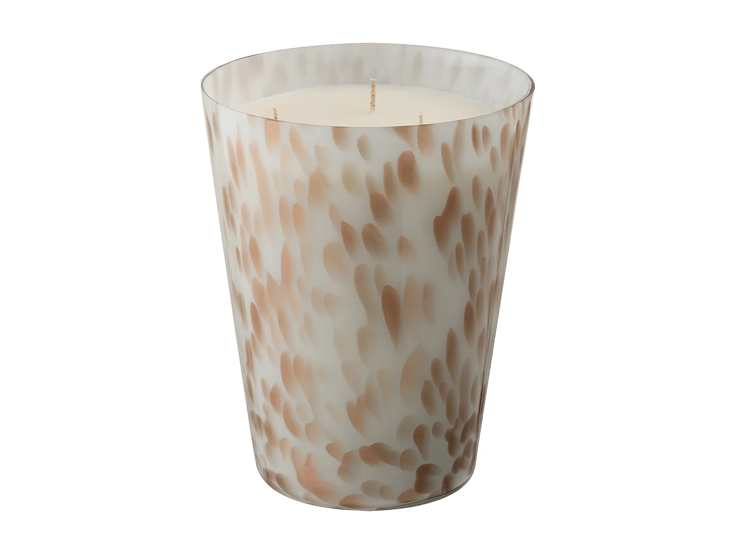 Bougie Parfumée "Neon Night" 19cm Blanc & Or