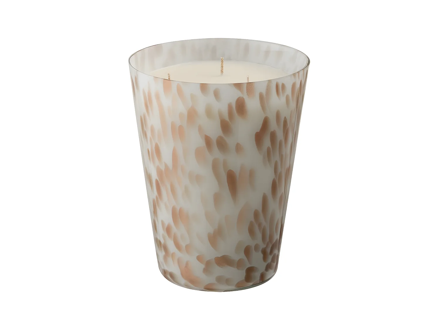 Bougie Parfumée "Neon Night" 19cm Blanc & Or